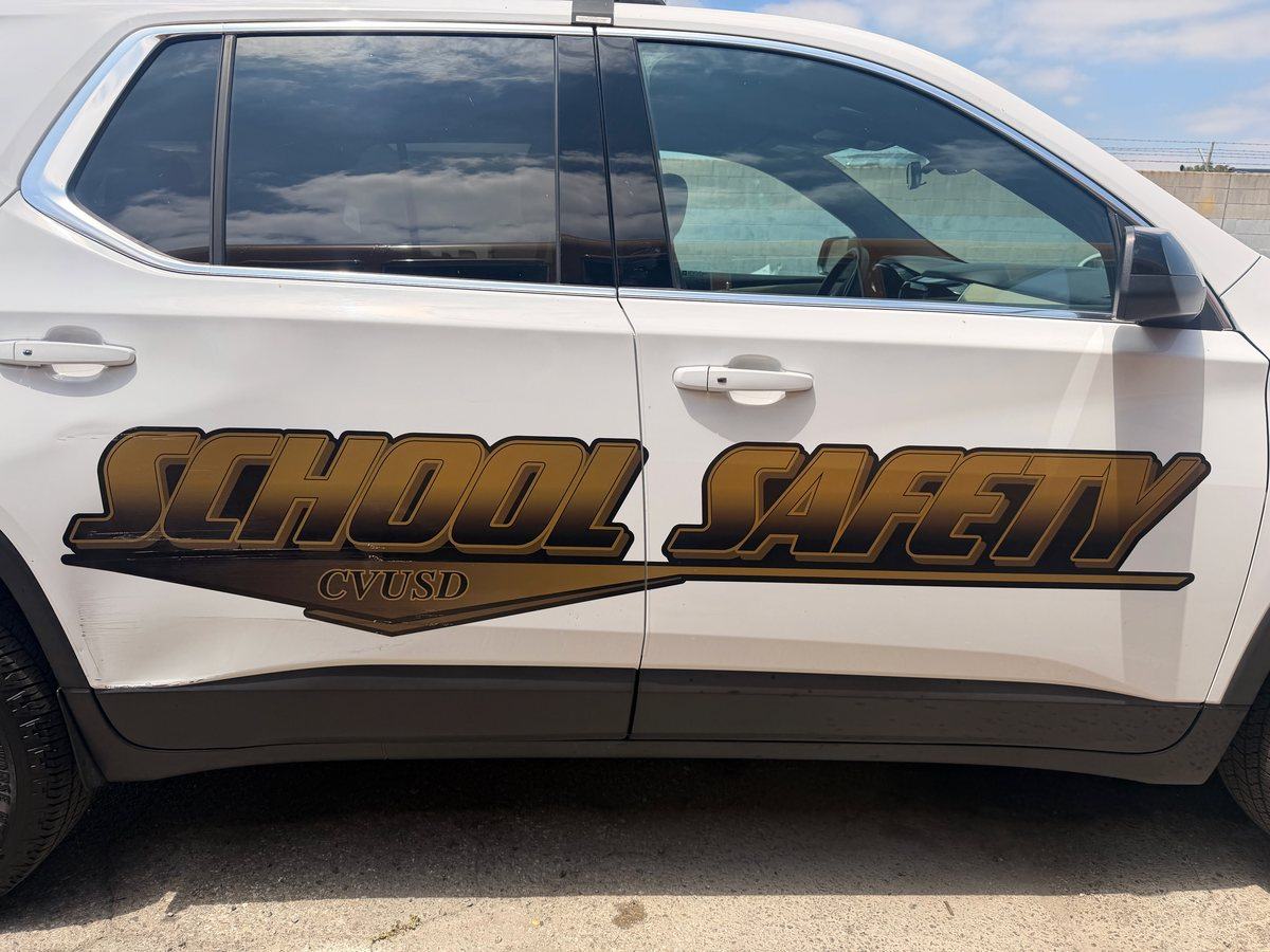 Chino Valley USD School Safety vehicle before repair