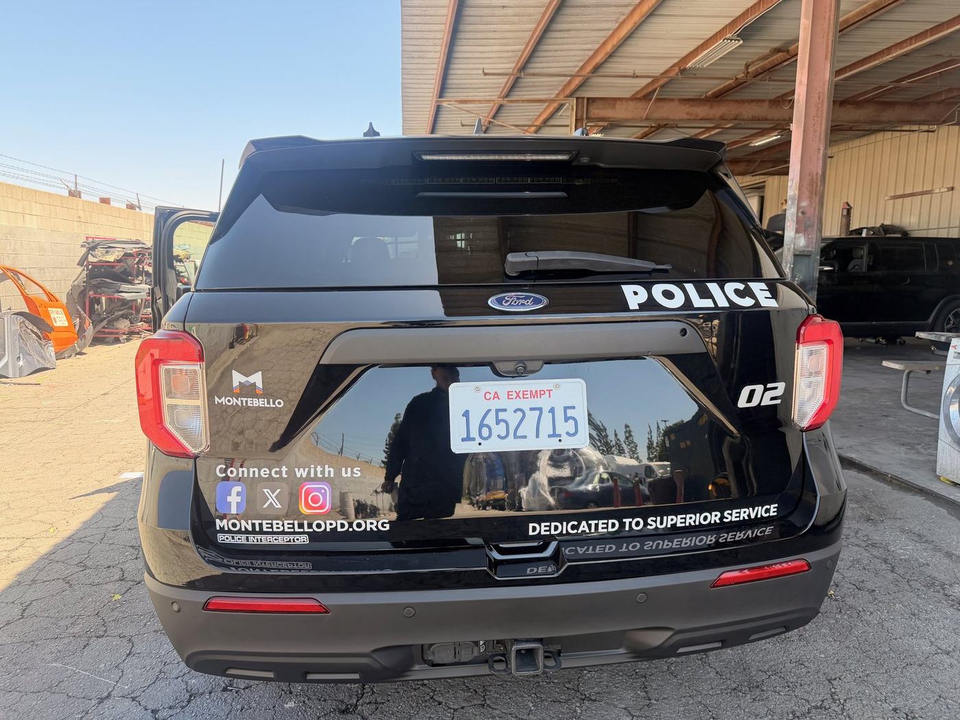 Montebello PD unit 02 after repair