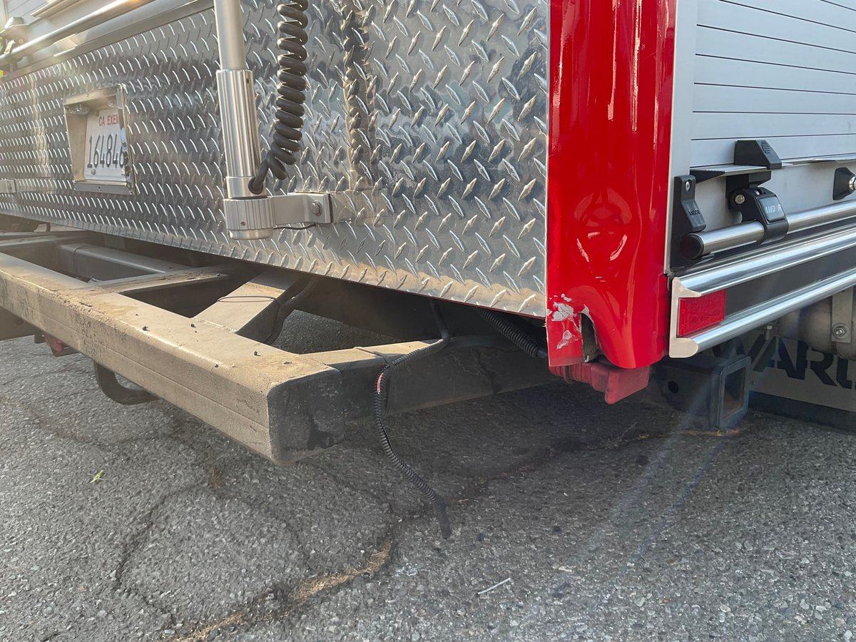 Montebello Fire Department Squad 56 before repair