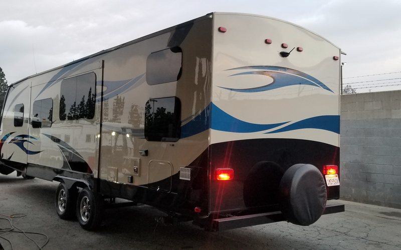 Travel trailer - finished paint and graphics