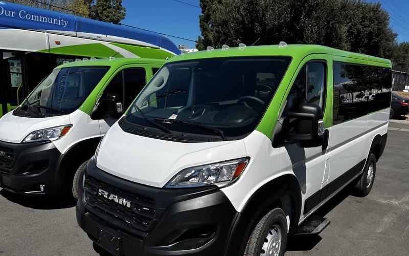 Fleet vehicle and shuttle van painting
